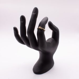 Anillo Midi Cristal Baño en Oro